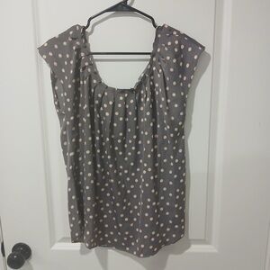 LC Lauren Conrad Polka Dot Top size medium